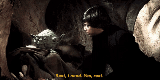 Star Wars Yoda GIF - Star Wars Yoda Rest I Need - Discover & Share GIFs