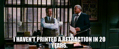 YARN | I haven't printed a retraction in 20 years. | Spider-Man 3 (2007) |  Video clips by quotes | 74e67a9e | 紗