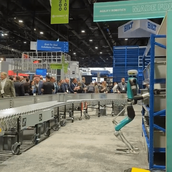 Robot Takes a Tumble at Chicago Supply Chain Exhibit