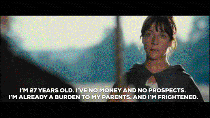 I'm 27 years old. I've no money and no prospects. I'm already a burden to  my parents. And I'm frightened. - GIF - Imgur