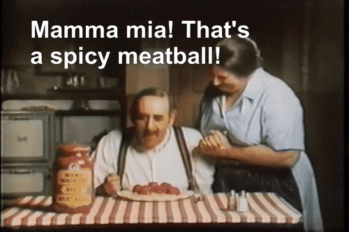 1969 Alka Seltzer "Spicy Meatball" Commercial GIF by sillstaw | Gfycat