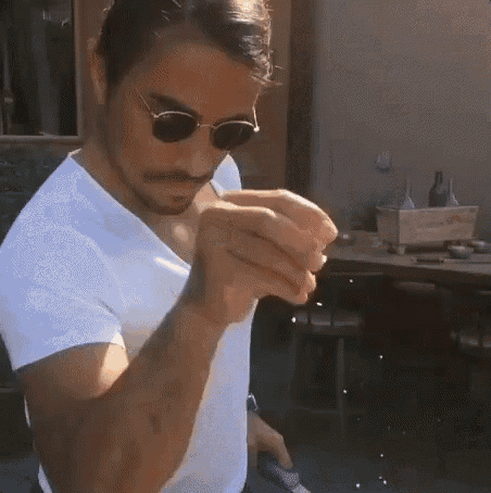 Salt Sprinkle GIF - Salt Sprinkle Chef - Discover & Share GIFs