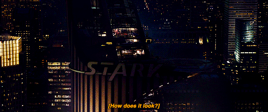 Marvel Gifs — Stark Tower is about to become a beacon of...
