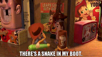 Image of There's a snake in my boot.