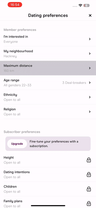 Short video of the filter updating on Hinge Short video of the filter updating on Hinge