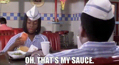 YARN | Oh, that's my sauce. | Good Burger (1997) | Video gifs by quotes |  28e3d037 | 紗