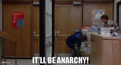 YARN | it'll be anarchy! | The Breakfast Club (1985) | Video gifs by quotes  | 055c9091 | 紗