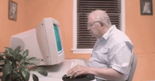 Old Man My Computer GIF - Old Man My Computer Recycle Bin GIFs