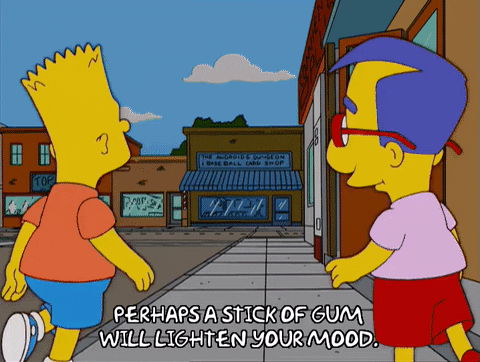 bart simpson gum GIF bart simpson gum GIF