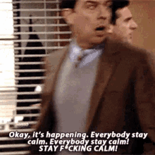 The Office Calm Down Gif