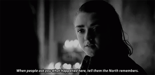 Arya The North Remembers GIF - Arya The North Remembers Game Of Thrones GIFs