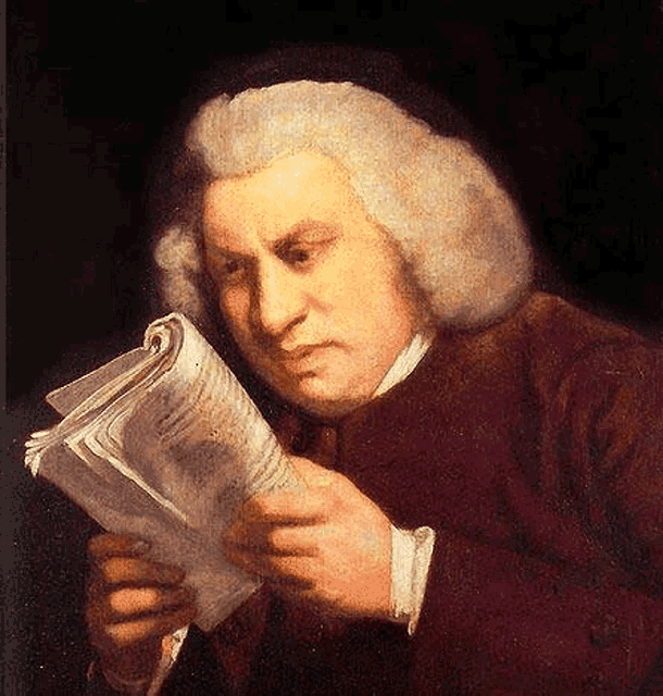 Samuel Johnson Reading GIF - Samuel Johnson Reading What - Discover & Share  GIFs