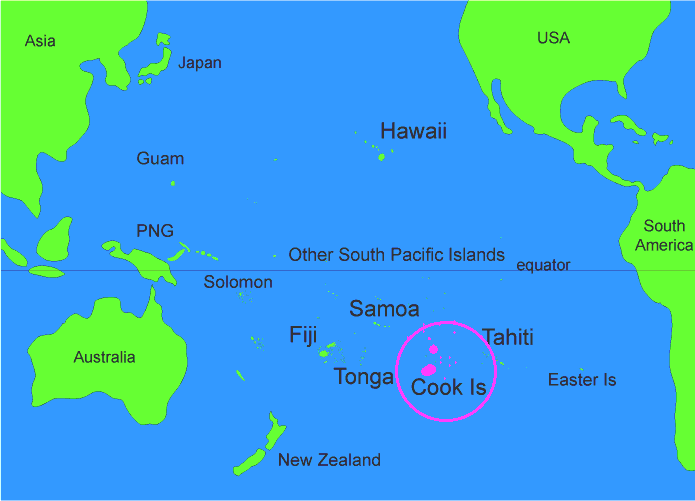 cook islands map and location in the south pacific cook islands map and location in the south pacific