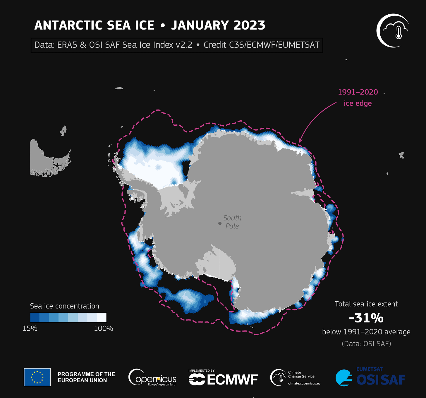 Antarctic sea ice concentration Antarctic sea ice concentration