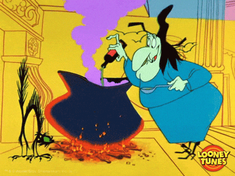 Witch Hazel Cooking GIF by Looney Tunes - Find & Share on GIPHY