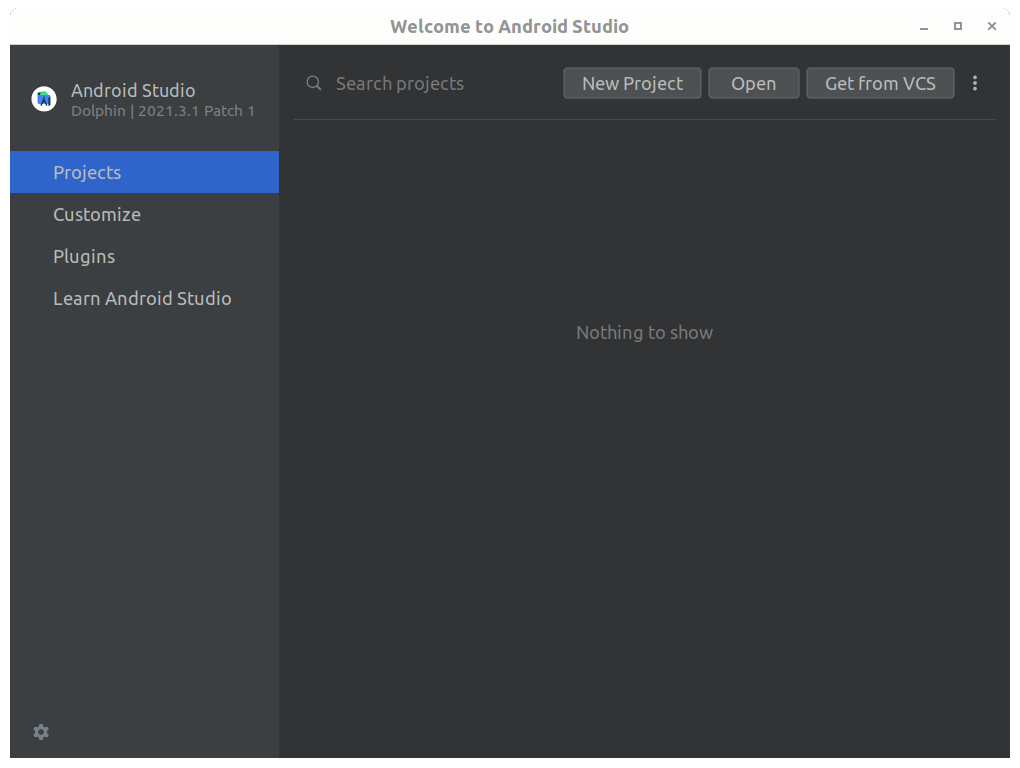 Create an empty project on Android Studio Create an empty project on Android Studio