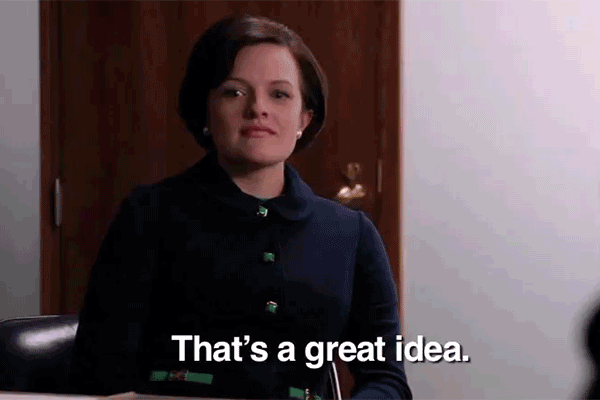 15 Best GIFs of Peggy Olson Leaning In Hard