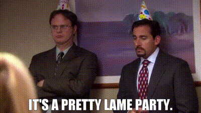 YARN | It's a pretty lame party. | The Office (2005) - S05E01 Weight Loss |  Video gifs by quotes | 5e51150a | 紗