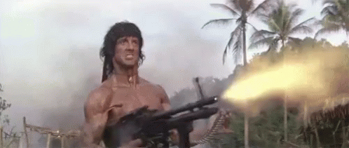 Rambo Sylvester Stallone GIF - Rambo Sylvester Stallone Suns Out Guns Out -  Discover & Share GIFs