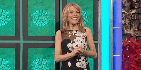 Excited Vanna White GIF by Wheel of Fortune