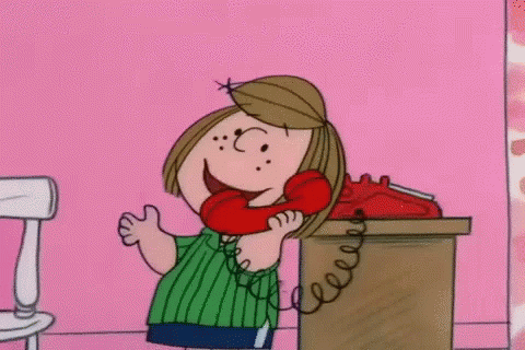 Peppermint Patty Talking On The Phone GIF - PeppermintPatty  TalkingOnThePhone Peanuts - Discover & Share … | Peppermint patties, Phone  gif, Peppermint patty peanuts