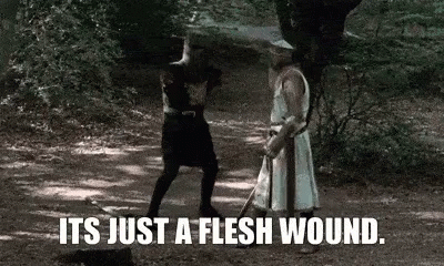 Merely A Flesh Wound GIFs | Tenor