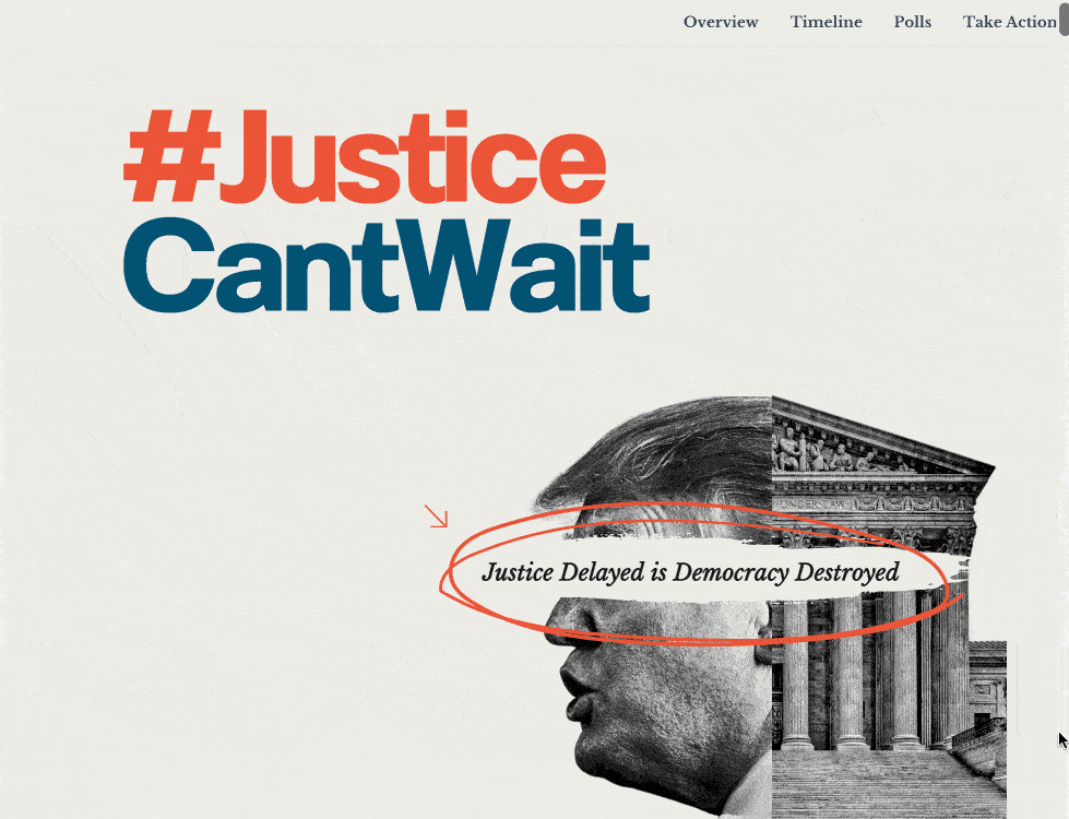 #JusticeCantWait: Don't let the Supreme Court Shield Trump from accountability