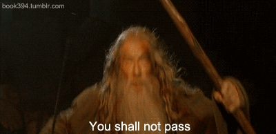 Shall not pass GIFs - Find & Share on GIPHY