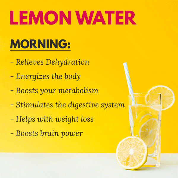 adding lemon juice to water