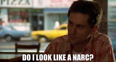 YARN | Do I look like a narc? | Taxi Driver | Video clips by quotes |  8da1e8cb | 紗