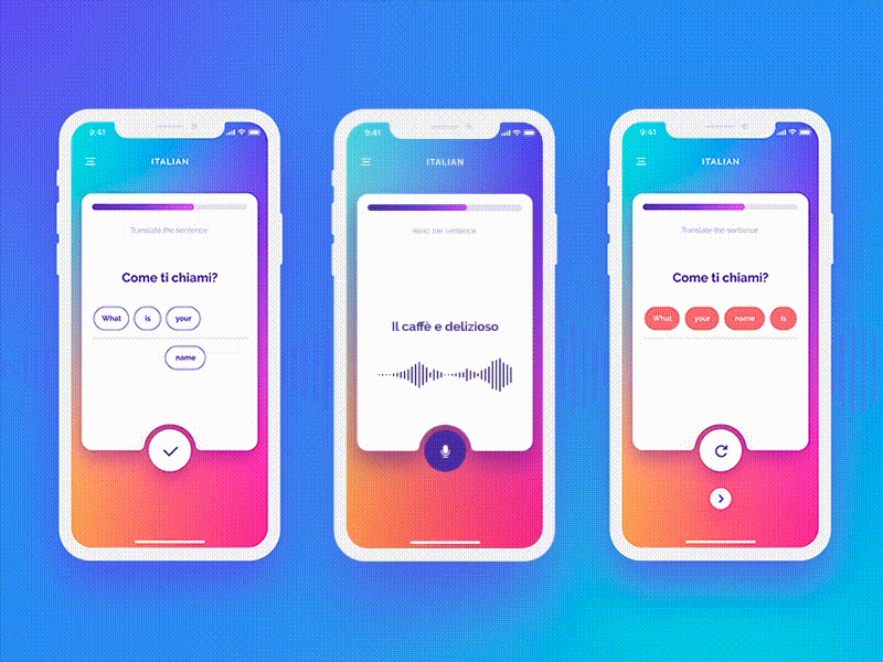 Language Learning App by Spline Studio on Dribbble