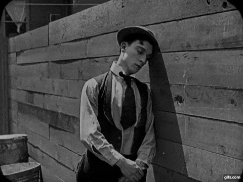 My love note for Buster Keaton animated gif