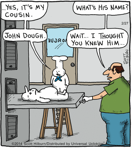 The Argyle Sweater Comic Strip for February 27, 2014 | Cartoon jokes, Funny cartoons, Funny puns
