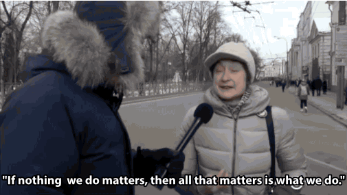 A Russian Woman Speaks Out For LGBT Rights Using A Line From ...