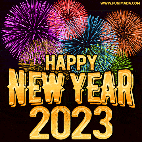 Happy New Year 2023 GIF Images — Download on Funimada.com