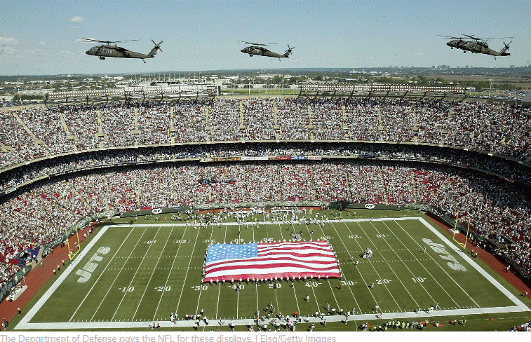 Military Jet Flyovers: Government records show NFL teams have received  millions from the Department of Defense. – Safe Skies Clean Water Wisconsin