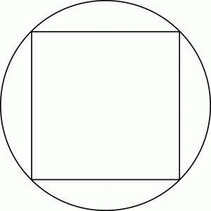 The Square inscribed in the Circle as a representation of the Universal Soul emanated from the Universal Intellect. The Square inscribed in the Circle as a representation of the Universal Soul emanated from the Universal Intellect.