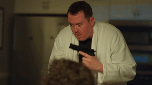 Gilly And Keeves Eat The Gun GIF - Gilly and keeves Eat the gun Sleep cop -  Discover & Share GIFs