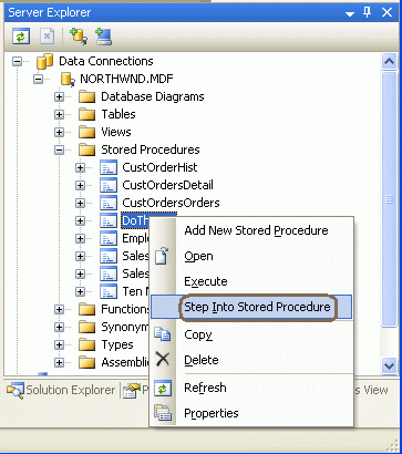 Debug SQL Server Stored Procedure
