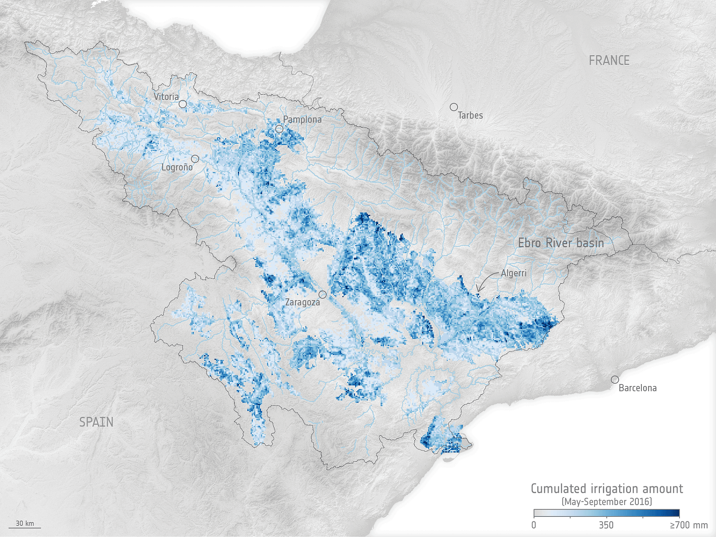 Irrigation Ebro River basin Irrigation Ebro River basin