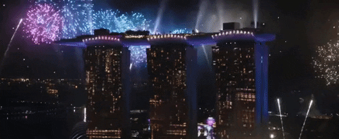 Marina Bay Sands in Singapore as seen in  Crazy Rich Asians