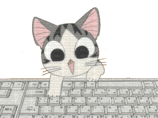 cat chat katze animal gif anime animated animation tube kawaii manga computer mignon - Free Animated GIFs