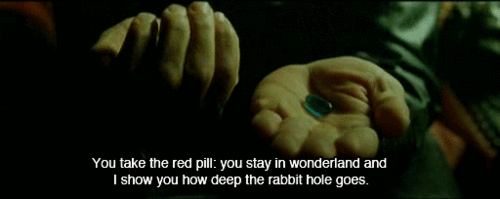 the matrix blue pill gif | WiffleGif