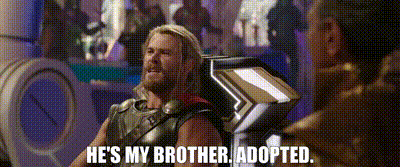 YARN | - He's my brother. - Adopted. | Thor: Ragnarok (2017) | Video gifs by  quotes | a3c564f1 | 紗
