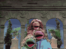 Clip of the Muppet Show sketch "Chanson L'Amour", where three pretty Muppets try to sing a love song while Crazy Harry sets off explosives around them