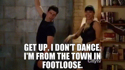 YARN | - Get up. - I don't dance. I'm from the town in Footloose. | New  Girl (2011) - S01E05 Cece Crashes | Video clips by quotes | 5319c475 | 紗
