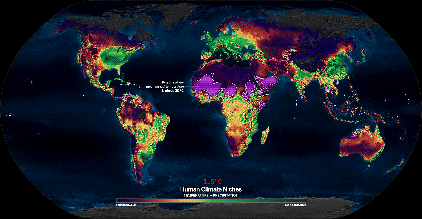 Human Climate Niches — Globaïa