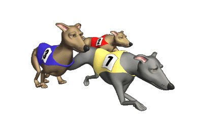 dog racing cartoon - Clip Art Library