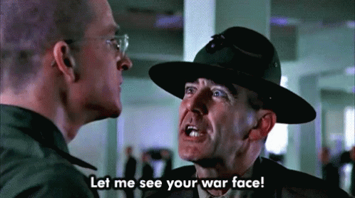 War Face Full Metal Jacket GIF - War Face Full Metal Jacket R Lee Ermey -  Discover & Share GIFs