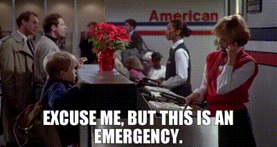 YARN | Excuse me, but this is an emergency. | Home Alone 2: Lost in New  York (1992) | Video gifs by quotes | 8002cc49 | 紗
